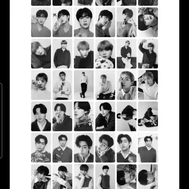 방탄 모노크롬 미니포카 양도