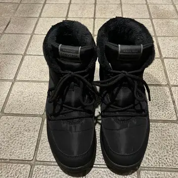 CONVERSE 블랙 퍼 부츠