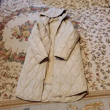 엠마테일러 아름다운 실루엣 3way 퀼팅 후드 코트 베이지