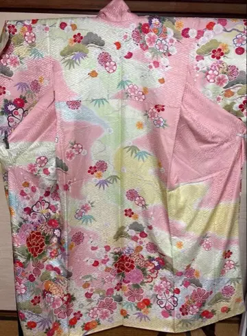 핑크 송죽매 후리소데 기장 155