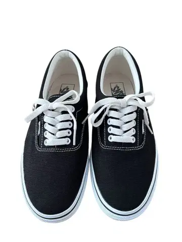 VANS 블랙 스니커즈 캔버스 에라