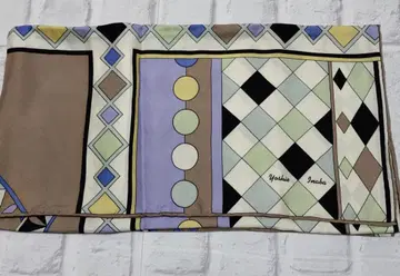 에밀리오 푸치풍 실크 스카프 대형 요시에 이나바