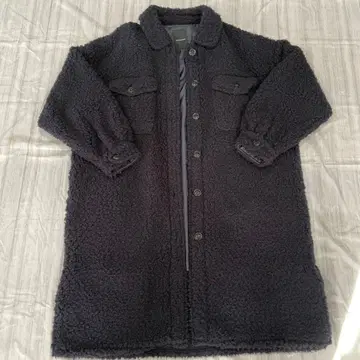 JEANASIS 보아 롱 CPO 코트: 네이비