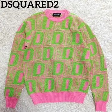 DSQUARED2 올오버 네온 니트 스웨터 최근 모델