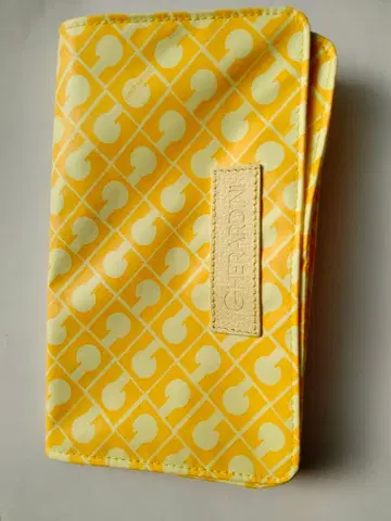 게라르디니 옐로우 컬러 파우치