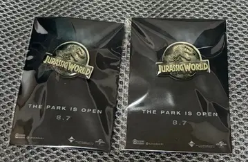 쥬라기 월드 오리지널 핀 배지 2개
