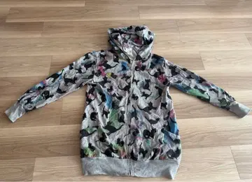 고양이 실루엣 컬러풀 후드티