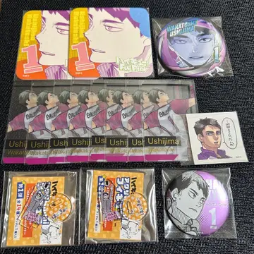 하이큐 팬파크 카드 코스터 캔뱃지 아크릴 스탠드 우시지마