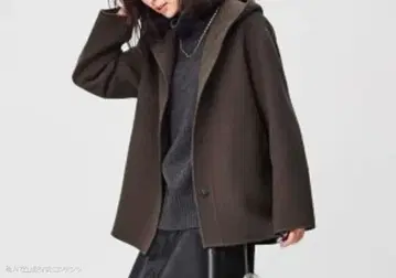 새상품급 23구 풀루프 멜톤 리버 코트 후드 부착 코트