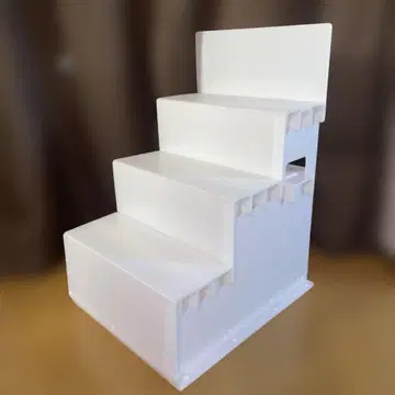 아이돌 제단 3단형 갑 간편 조립 전시대 화이트 몇 회 사용