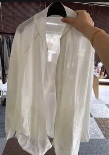 [ 새상품 ] Mal. 시어 블루종 화이트 레레레님