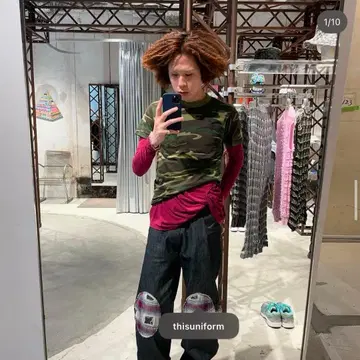 카모플라쥬 카모 메쉬 티셔츠 usa 제조 11747391