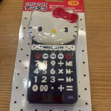 헬로키티 계산기 슬라이드 커버 포함