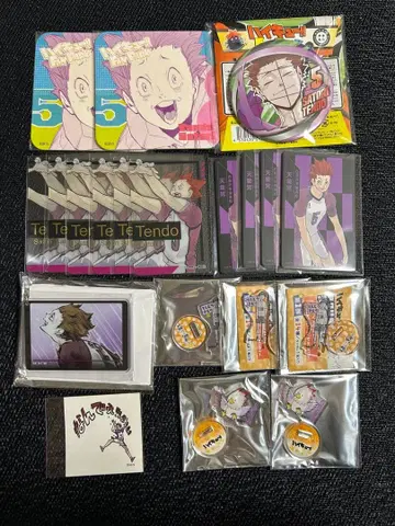 하이큐 팬파크 캔뱃지 카드 코스터 보드게임 텐도