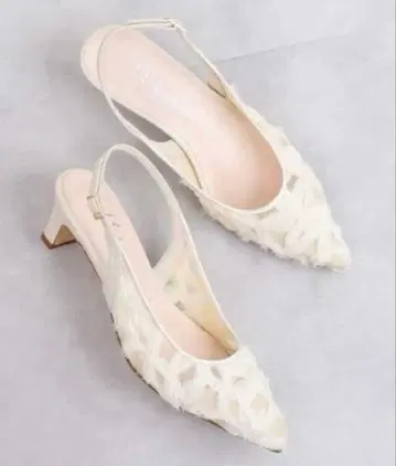 artemis by DIANA 튤 x 조젯 백밴딩 펌프스