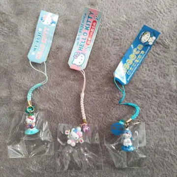 지역 한정 키티 스트랩 3개 세트 [ 후지산 한정판 ]