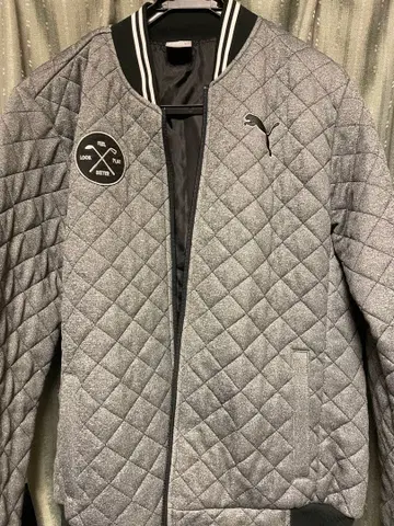 PUMA 퀼팅 자켓 XL 그레이