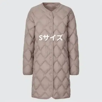 UNIQLO 울트라 라이트 다운 릴랙스 코트 베이지 S 사이즈 새상품급