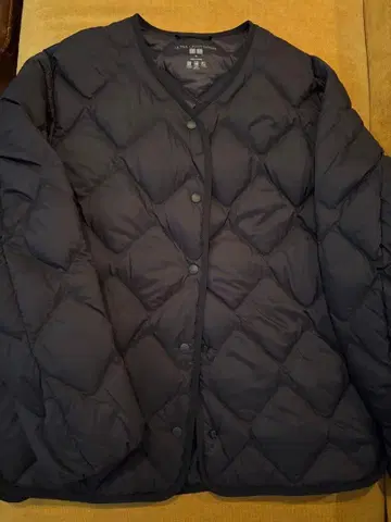 유니클로 울트라 라이트 다운 릴랙스 자켓 블랙 M