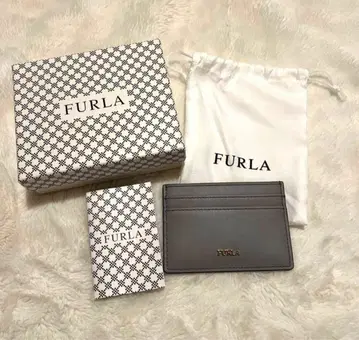FURLA 카드 케이스 그레이