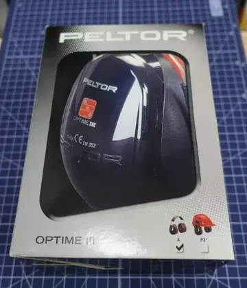 Peltor 방음 귀마개 H540A 블랙/레드 교환용 패드 포함