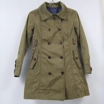 TOMMY HILFIGER 올리브 코트 M 라이너 더블 브레스트