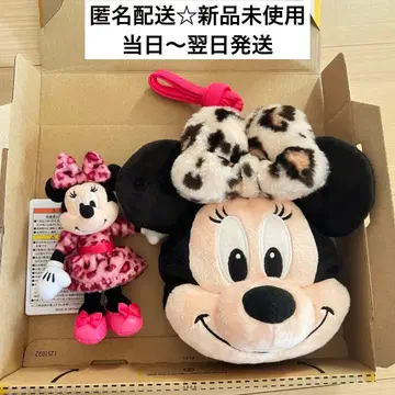 숄더 미니백 파우치 미니 레오파드 무늬 봉제 인형 참 세퍼레이트