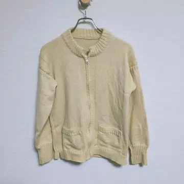 Le Tricoteur 트래디셔널 울 건지 스웨터 집업