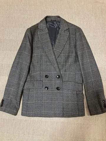 더 슈트 컴퍼니 체크 무늬 팬츠 수트 상하의