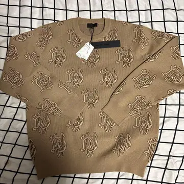 Dance With Dragon 베이지 로고 스웨터 골프웨어