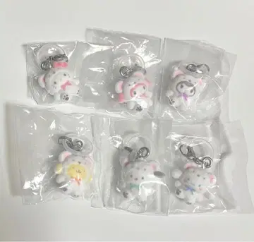 산리오 캐릭터즈 메지루시 액세서리 ~푹신푹신 스노우 전 6종 컴프 세트