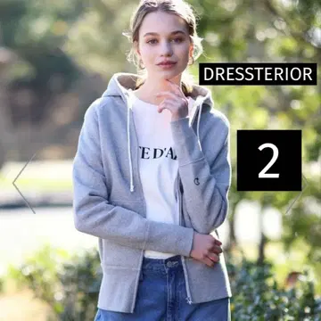 DRESSTERIOR 드레스 테리어 속기모 지퍼 후드티 맨투맨