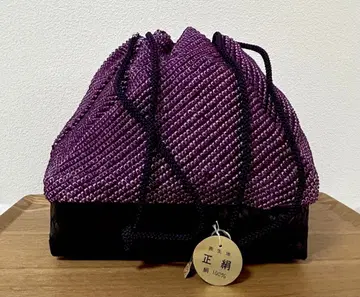 보라색 순수 실크 일본 의류용 백