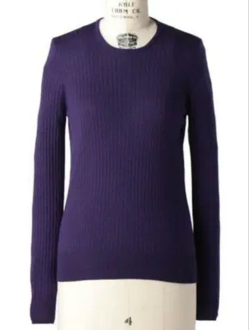 Drawer 18G 캐시미어 실크 리브 크루넥 니트