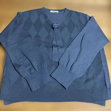 NEWYORKER 다이아몬드 패턴 보타이 니트 13