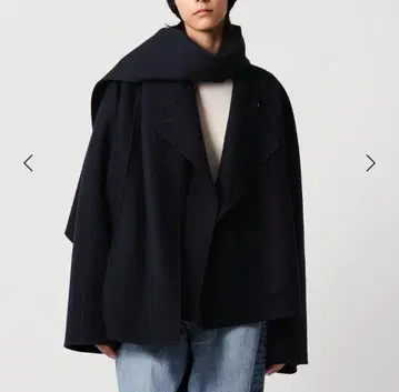 미사용 새상품 이우엔마토후 멀티 웨이 리버 코트 네이비 M