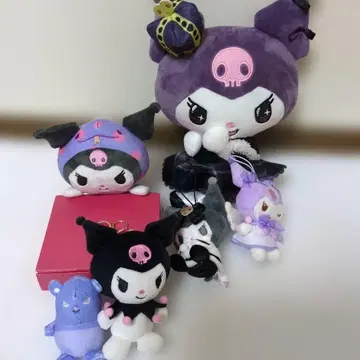 산리오 캐릭터 봉제 인형 쿠로미 세트