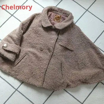 Chelmory 보아 케이프 코트 판초