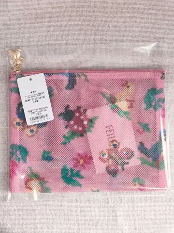 페이러 하이디 메쉬 파우치 핑크 M 15 x 20cm 새상품 특가!