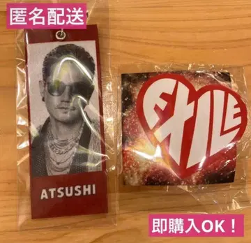 미개봉! EXILE 가챠 ATSUSHI 메지루시 택 스티커