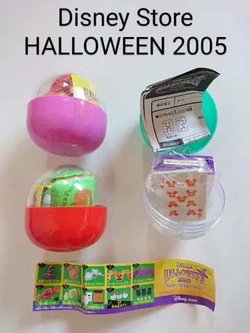디즈니 스토어 할로윈 2005 가챠가챠 3세트 묶음 판매
