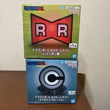 드래곤볼 로고 룸 라이트 레드 리본군 캡슐 코퍼레이션