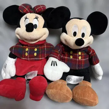 미키마우스 미니 마우스 미키 봉제 인형 디즈니랜드 크리스마스