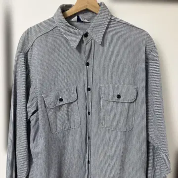 메이드인 USA FIVE BROTHER 스트라이프 셔츠 16-16.5
