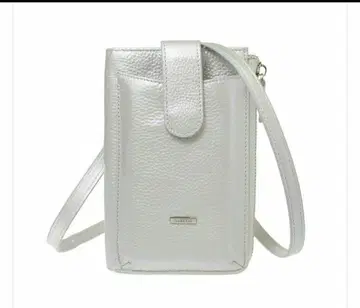 BARCOS 발코스 소가죽 스마트폰 가죽 미니백 피콜라 실버