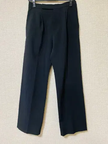새상품급 Spick and Span 블랙 스트레이트 팬츠