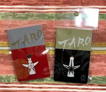 새상품 오카모토 타로 태양의 탑 핀 배지 핀즈 앞&뒷면 2개 세트