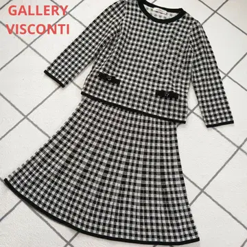 GALLERY VISCONTI 깅엄 체크 셋업