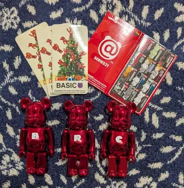 [ 시리즈21 베이직 3글자 세트 ] 베어브릭 카드 포함