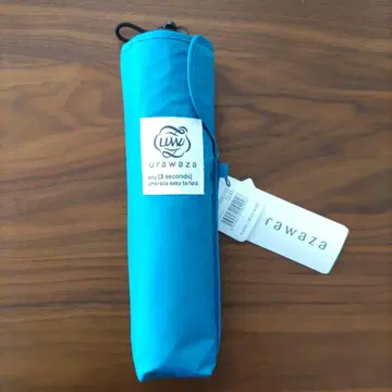 urawaza 3초 만에 접히는 우산 55cm 터콰이즈 블루 수동식